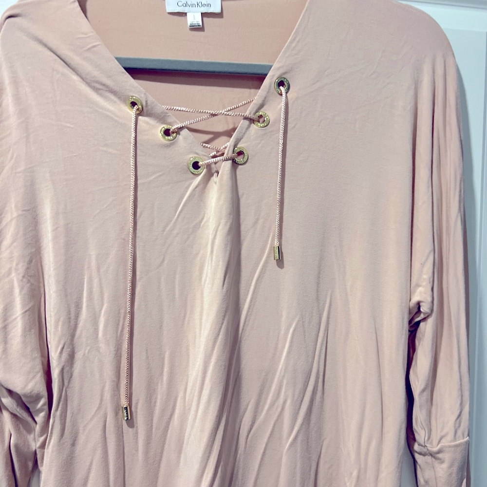 Calvin Klein cross cross tie top